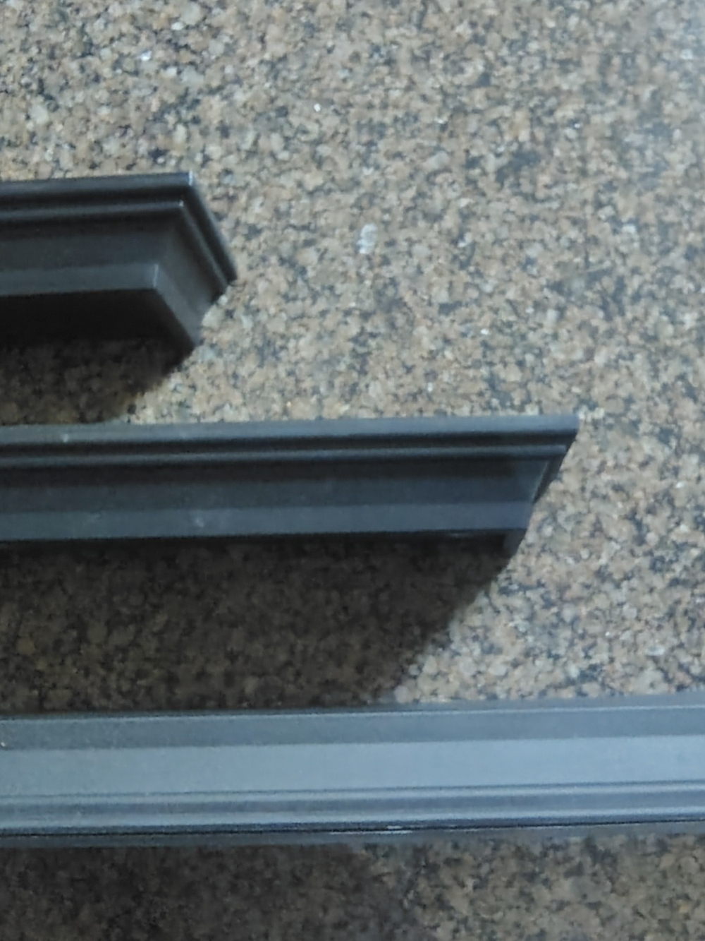 Black Decorative Wall Display Shelves